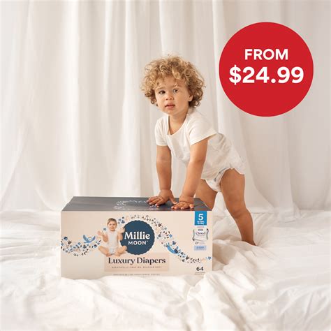 millie moon diaper sizes|Luxury Diapers 